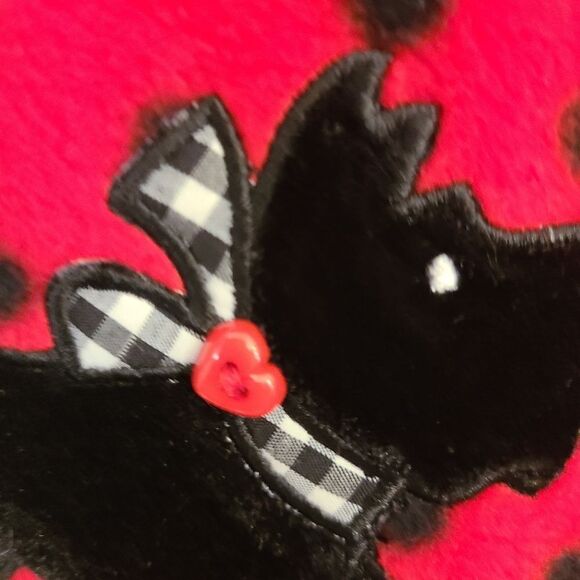 Holiday Editions Coat Velvet Scottie Dog Toddler Faux Fur sz 2T - Picture 7 of 14